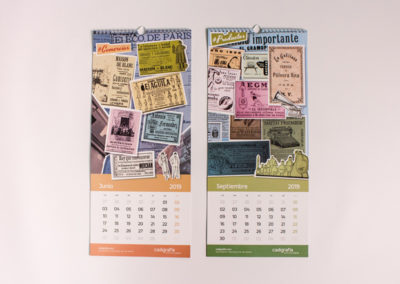 Calendario 2019 de Cadigrafia, agencia de publicidad y comunicación