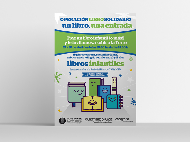 Torre Tavira – Cartel Operación Libro Solidario