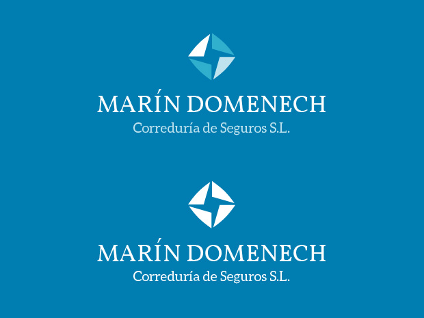 Marín Domenech Correduría de Seguros imagen corporativa