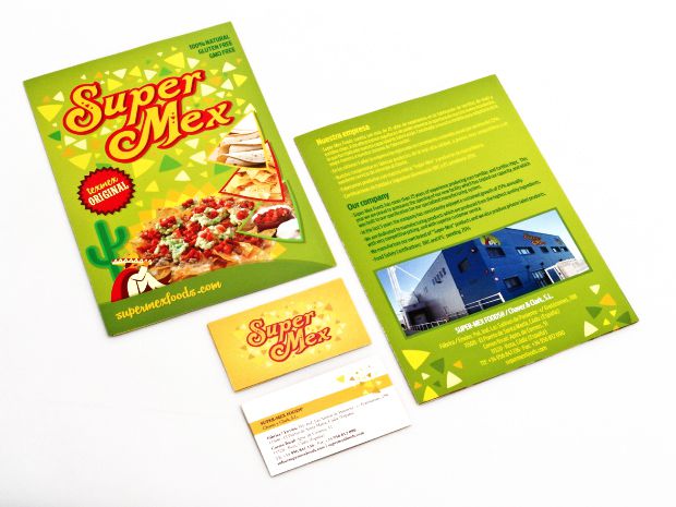 SuperMex Foods Diseño de logotipo e imagen corporativa