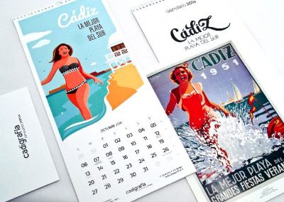 Calendario de Cadigrafia 2014 Cádiz la mejor playa del sur